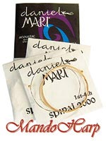 MandoHarp - Daniel Mari Acoustic Guitar Strings. Phosphor Bronze-Wound. Ball-End. Light. 0.012