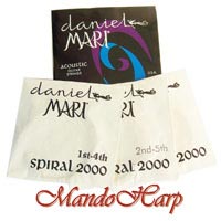 MandoHarp - Daniel Mari Acoustic Guitar Strings. Phosphor Bronze-Wound. Ball-End. Light. 0.012