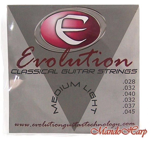 MandoHarp - Evolution Classical Guitar Strings. Medium Light. 0.028