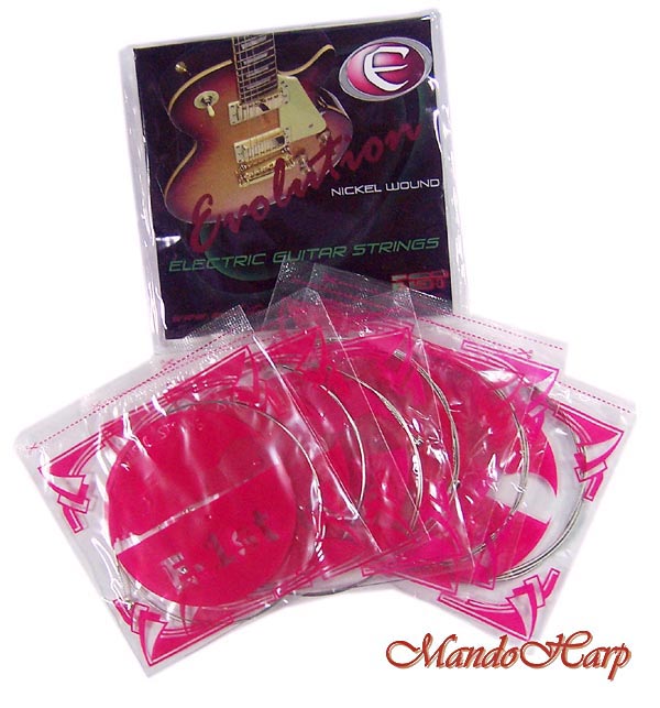 MandoHarp - Evolution Electric Guitar Strings. Nickel Wound. Light Special. 0.009