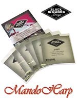MandoHarp - Black Diamond N477L Electric Guitar strings. Nickel Round Wound. Light - 0.010