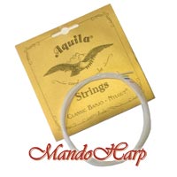 MandoHarp - 5-String Banjo Strings - Aquila 5B Classic Banjo, DBGDG, Medium, All Nylgut�