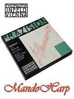 MandoHarp - Mandola Strings - Thomastik-Infeld 174 Präzision Mandola Medium Flat-Wound For 17in/45cm Octave Mandola/Mandolin G d a e1 tuning