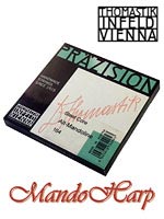MandoHarp - Mandola Strings - Thomastik-Infeld 164 Pr�zision Alto Mandolin/Mandola Medium Flat-Wound C g d1 a1 tuning