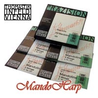 MandoHarp - Mandola Strings - Thomastik-Infeld 164 Pr�zision Alto Mandolin/Mandola Medium Flat-Wound C g d1 a1 tuning
