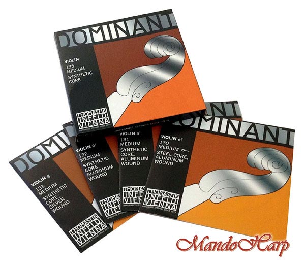 MandoHarp - Violin Strings - Thomastik-Infeld 135 Dominant Medium Aluminium and Silver Wound