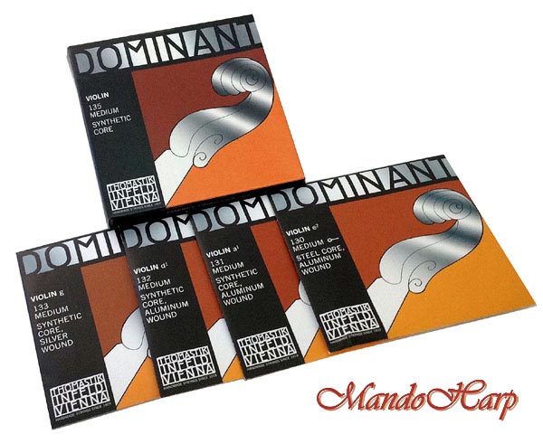 MandoHarp - Violin Strings - Thomastik-Infeld 135 Dominant Medium Aluminium and Silver Wound