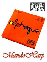 MandoHarp - Violin Strings - Thomastik-Infeld AL100 Alphayue Medium 4/4 Aluminium and Silver Wound