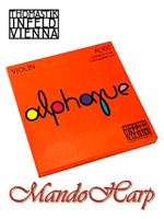 MandoHarp - Violin Strings - Thomastik-Infeld AL100 Alphayue Medium 4/4 Aluminium and Silver Wound