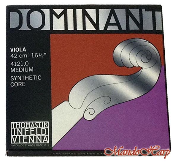MandoHarp - Viola Strings - Thomastik-Infeld 4121,0 Dominant Medium Aluminium and Chrome Wound