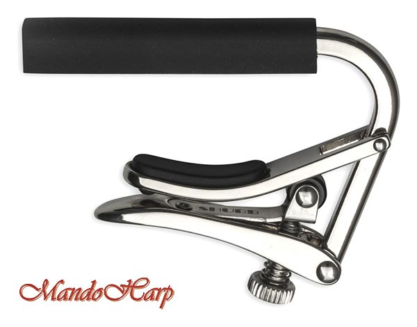 MandoHarp - Shubb Standard Capo - C2 for Nylon String Guitar - Polished Nickel