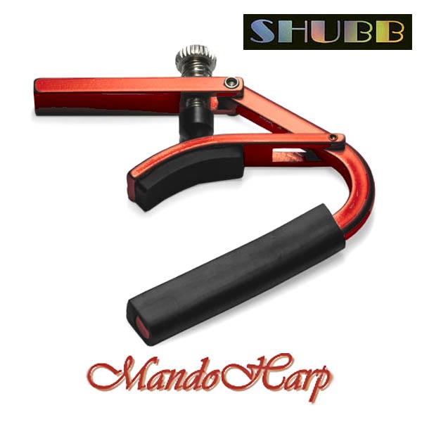 MandoHarp - Shubb Lite Capo - L1 for Steel String Guitar - Red