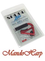 MandoHarp - Shubb Lite Capo - L1 for Steel String Guitar - Red