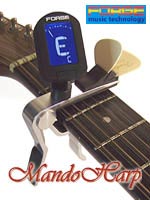 MandoHarp - Forge AE7D/SL-A Multifunction Capo/Chromatic/Guitar Tuner/Pickholder