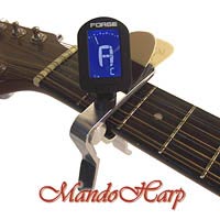 MandoHarp - Forge AE7D/SL-A Multifunction Capo/Chromatic/Guitar Tuner/Pickholder