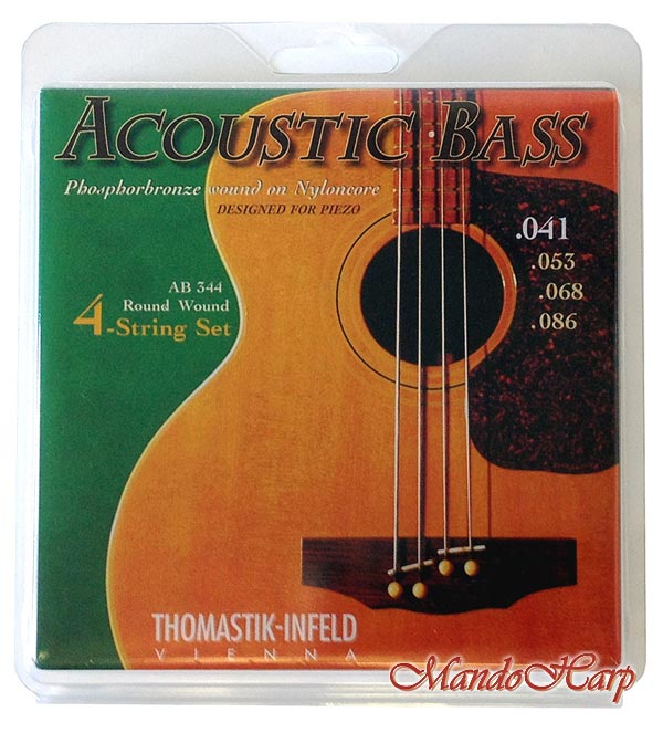 MandoHarp - Acoustic Bass Strings - Thomastik-Infeld AB344 Medium Phosphor Bronze Round Wound 0.041-0.086
