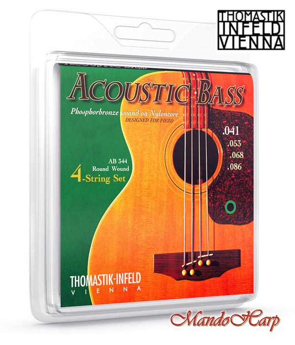 MandoHarp - Acoustic Bass Strings - Thomastik-Infeld AB344 Medium Phosphor Bronze Round Wound 0.041-0.086