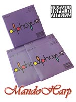 MandoHarp - Viola Strings - Thomastik-Infeld Alphayue AL200 Medium Chrome and Monel Wound
