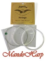 MandoHarp - Ukulele Strings - Aquila 21U Baritone, DGBE, Low D, Wound D and G, 2 x New NylgutŪ