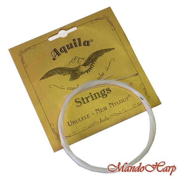 MandoHarp - Ukulele Strings - Aquila 21U Baritone, DGBE, Low D, Wound D and G, 2 x New Nylgut&reg;