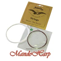 MandoHarp - Ukulele Strings - Aquila 28U Banjo Ukulele, GCEA, High G, New Nylgut�, Red Series� C
