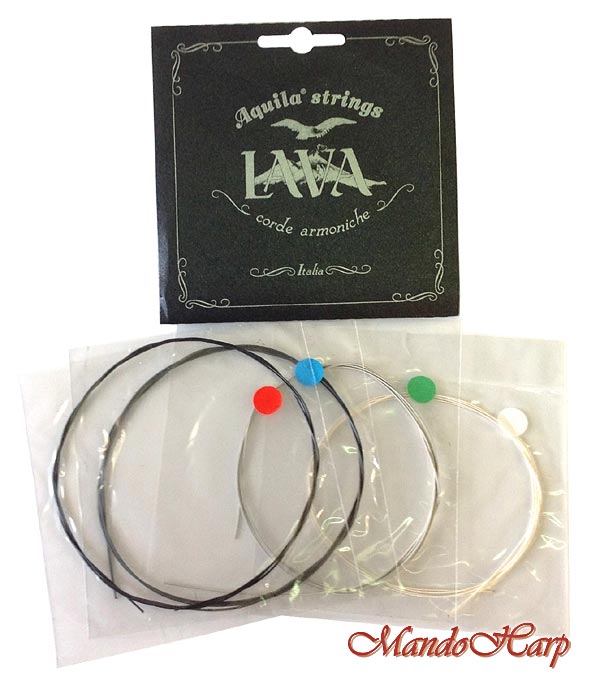 MandoHarp - Ukulele Strings - Aquila 116U Baritone, Low D, Wound D and G, Lava Series�