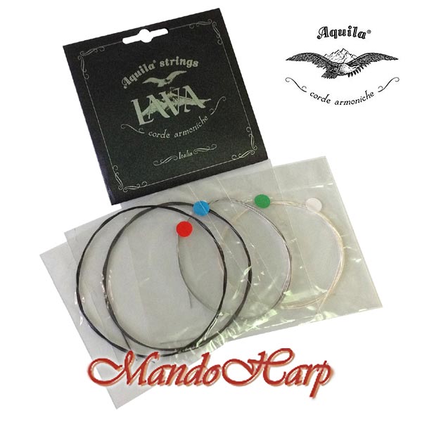 MandoHarp - Ukulele Strings - Aquila 116U Baritone, Low D, Wound D and G, Lava Series�