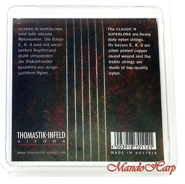 MandoHarp - Thomastik-Infeld CF127 Superlona Classic N Guitar Strings - Light 0.027-0.045