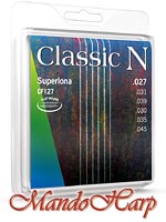 MandoHarp - Thomastik-Infeld CF127 Superlona Classic N Guitar Strings - Light 0.027-0.045