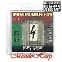 MandoHarp - Thomastik-Infeld PB110 Power-Brights Electric Guitar Strings - Medium Light 0.010-0.045