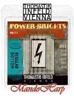 MandoHarp - Thomastik-Infeld PB111 Power-Brights Electric Guitar Strings - Medium 0.011-0.046