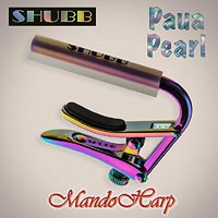 MandoHarp - Shubb Capo Royale Paua Pearl - C2p for Nylon String Guitar - High-Tech Iridescent Finish