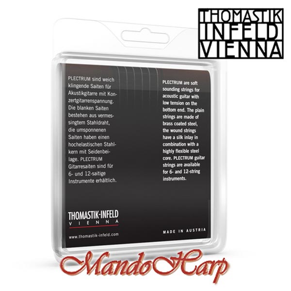 MandoHarp - Thomastik-Infeld AC110 Plectrum Acoustic Guitar Strings - Extra Light 0.010-0.041