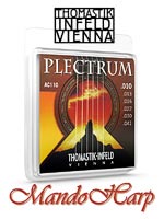 MandoHarp - Thomastik-Infeld AC110 Plectrum Acoustic Guitar Strings - Extra Light 0.010-0.041
