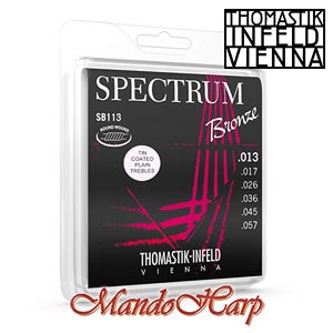 MandoHarp - Thomastik SB111 Spectrum Acoustic Guitar Strings Light