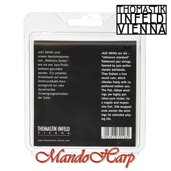 MandoHarp - Thomastik-Infeld JS113 Jazz Swing Electric Guitar Strings - Medium 0.013-0.053