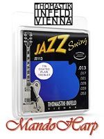 MandoHarp - Thomastik-Infeld JS113 Jazz Swing Electric Guitar Strings - Medium 0.013-0.053