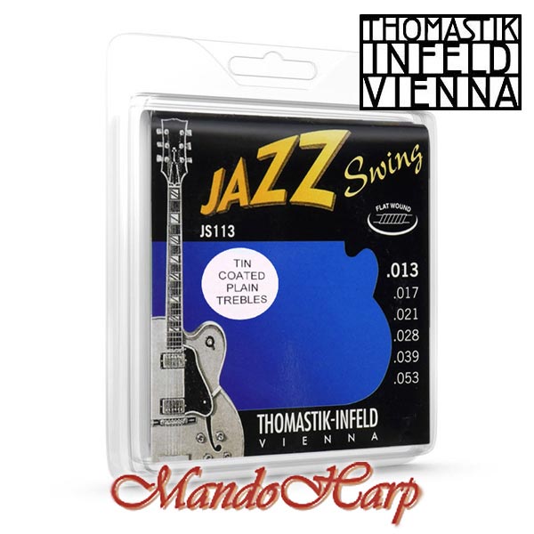MandoHarp - Thomastik-Infeld JS113 Jazz Swing Electric Guitar Strings - Medium 0.013-0.053