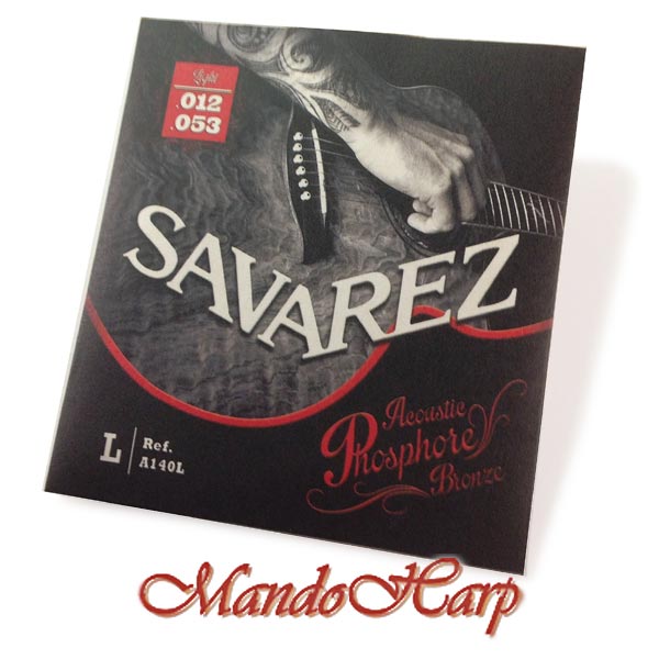 Savarez A140L Acoustic Guitar Strings - Bronze Wound, Light 0.012-0.053