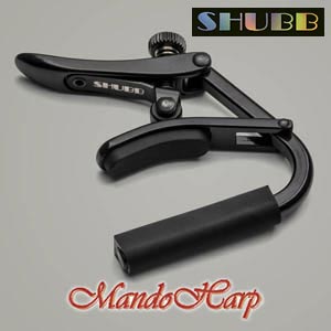 Shubb Capo Noir C1k Steel String Guitar - Black Chrome