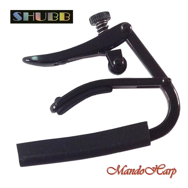 MandoHarp - Shubb Capo Noir - C3k for 12-String Guitar - Black Chrome