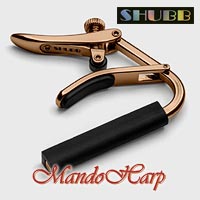 MandoHarp - Shubb Capo Royale - C2gRose for Nylon String Guitar - Rose Gold PVD Finish