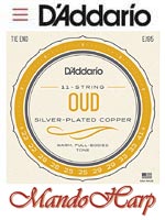MandoHarp - 11-String Oud Strings - D'Addario EJ95 Silver-Plated Copper-Wound 0.022-0.041