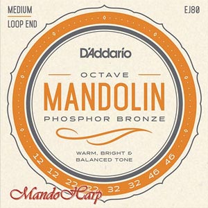 MandoHarp - D'Addario EJ80 Octave Mandolin Strings