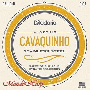 MandoHarp - D'Addario EJ93 Cavaquinho Strings