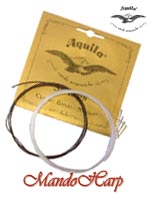 MandoHarp - 5-String Banjo Strings - Aquila 1B Classic Banjo, DBGDG, Medium, Nylgut�, 4th String Red Series�