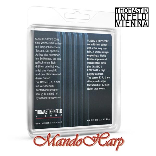 MandoHarp - Thomastik-Infeld KR116 Classic S Rope-Core Flat-Wound Guitar Strings - Light 016-039