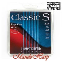 MandoHarp - Thomastik-Infeld KR116 Classic S Rope-Core Flat-Wound Guitar Strings - Light 016-039