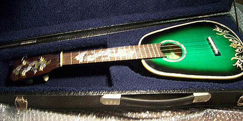 MandoHarp - 'Green Dragons' Concert Ukulele