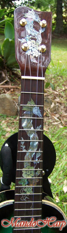 MandoHarp - 'Green Dragons' Concert Ukulele